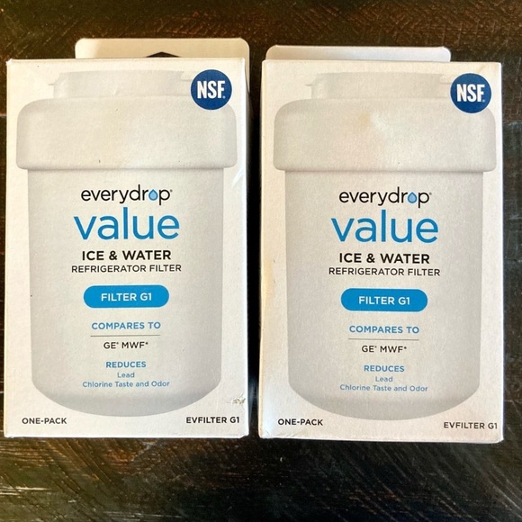 everydrop Other - 2 Ice & Water Filters Everydrop Value Refrigerator Filter G1 New Old Stock